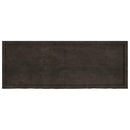 bordplade til badeværelse 160x60x(2-4) cm massivt træ mørkebrun