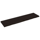 bordplade til badeværelse 200x50x(2-6) cm massivt træ mørkebrun