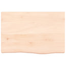 bordplade 60x40x(2-6) cm ubehandlet massivt egetræ
