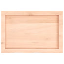bordplade 60x40x(2-6) cm ubehandlet massivt egetræ