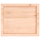 bordplade 60x50x(2-4) cm ubehandlet massivt egetræ