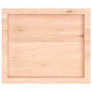 bordplade 60x50x(2-6) cm ubehandlet massivt egetræ