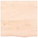bordplade 60x60x(2-6) cm ubehandlet massivt egetræ
