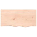 bordplade 80x40x(2-6) cm ubehandlet massivt egetræ