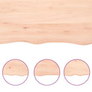 bordplade 80x40x(2-6) cm ubehandlet massivt egetræ