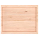 bordplade 80x60x(2-4) cm ubehandlet massivt egetræ