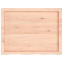 bordplade 80x60x(2-6) cm ubehandlet massivt egetræ