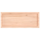 bordplade 100x40x(2-4) cm ubehandlet massivt egetræ