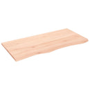 bordplade 100x50x2 cm ubehandlet massivt egetræ