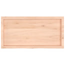 bordplade 100x50x(2-4) cm ubehandlet massivt egetræ
