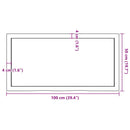 bordplade 100x50x(2-4) cm ubehandlet massivt egetræ