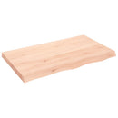 bordplade 100x60x(2-6) cm ubehandlet massivt egetræ