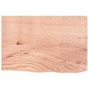 bordplade 60x40x2 cm behandlet massivt eg lysebrun