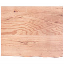 bordplade 60x50x(2-6) cm behandlet massivt egetræ lysebrun