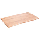 bordplade 100x60x2 cm behandlet massivt eg lysebrun