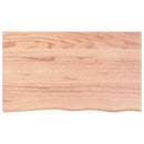 bordplade 100x60x2 cm behandlet massivt eg lysebrun