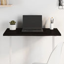 bordplade 80x40x2 cm behandlet massivt egetræ mørkebrun