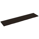 bordplade 220x50x(2-4) cm behandlet massivt egetræ mørkebrun