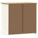 kommode VIGO 80x40x76 cm massivt fyrretræ hvid