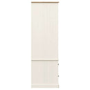klædeskab VIGO 90x55x170 cm massivt fyrretræ hvid