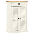 skoskab VIGO 60x35x96 cm massivt fyrretræ hvid