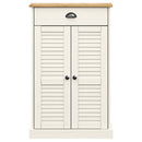 skoskab VIGO 60x35x96 cm massivt fyrretræ hvid