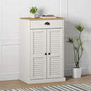 skoskab VIGO 60x35x96 cm massivt fyrretræ hvid