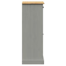 skoskab VIGO 60x35x96 cm massivt fyrretræ grå