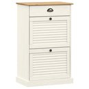 skoskab VIGO 60x35x96 cm massivt fyrretræ hvid