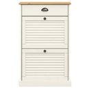 skoskab VIGO 60x35x96 cm massivt fyrretræ hvid