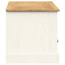 tv-bord VIGO 156x40x40 cm massivt fyrretræ hvid