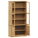 glasskab VIGO 85x35x170 cm massivt fyrretræ