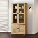 glasskab VIGO 85x35x170 cm massivt fyrretræ