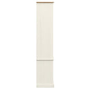 glasskab VIGO 85x35x170 cm massivt fyrretræ hvid