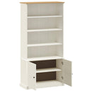 bogreol VIGO 85x35x170 cm massivt fyrretræ hvid