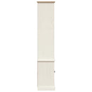 bogreol VIGO 85x35x170 cm massivt fyrretræ hvid