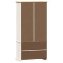 bogreol VIGO 85x35x170 cm massivt fyrretræ hvid