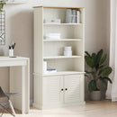 bogreol VIGO 85x35x170 cm massivt fyrretræ hvid