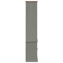 bogreol VIGO 85x35x170 cm massivt fyrretræ grå