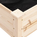 plantekasse med foring 71x37x80 cm massivt fyrretræ
