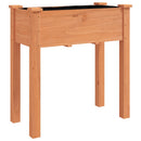 plantekasse med foring 71x37x80 cm massivt fyrretræ brun