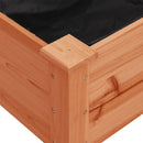 plantekasse med foring 71x37x80 cm massivt fyrretræ brun