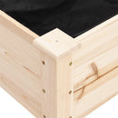 plantekasse med foring 118x59x80 cm massivt fyrretræ