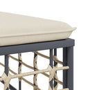 hjørnemoduler til havesofa 2 stk. med hynder polyrattan