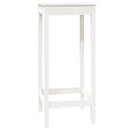 barbord 50x50x110 cm massivt fyrretræ hvid