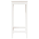 barbord 50x50x110 cm massivt fyrretræ hvid