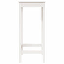 barbord 50x50x110 cm massivt fyrretræ hvid