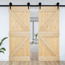 Dør NARVIK Naturfarvet 95 x 210 cm Massivt Fyrretræ