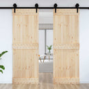 Dør NARVIK Naturfarvet 80 x 210 cm Massivt Fyrretræ