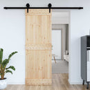 Dør NARVIK Naturfarvet 80 x 210 cm Massivt Fyrretræ